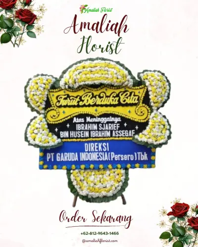 Papan Bunga Duka di Senayan