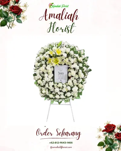 Krans Bunga Duka Cita di Senayan