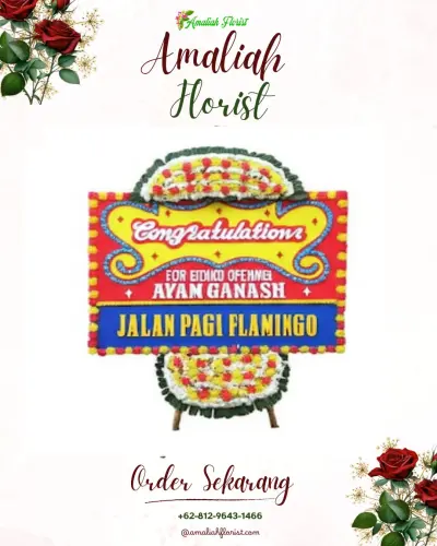 Bunga Papan Congratulation di Senayan